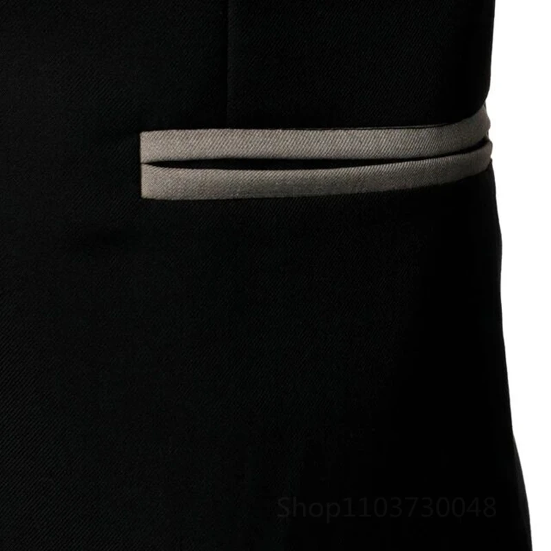 High Quality Black Blazer Men Fashion Jacket Wedding Casual Business Elite Gathering Best Man Suit Jacket One Button Coat