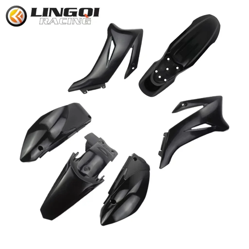 LING QI Motorcycle TTR125 Mudguard Fairing Body Plastic Cover Kit Set Fender For TTR125 Dirt Pit Bike