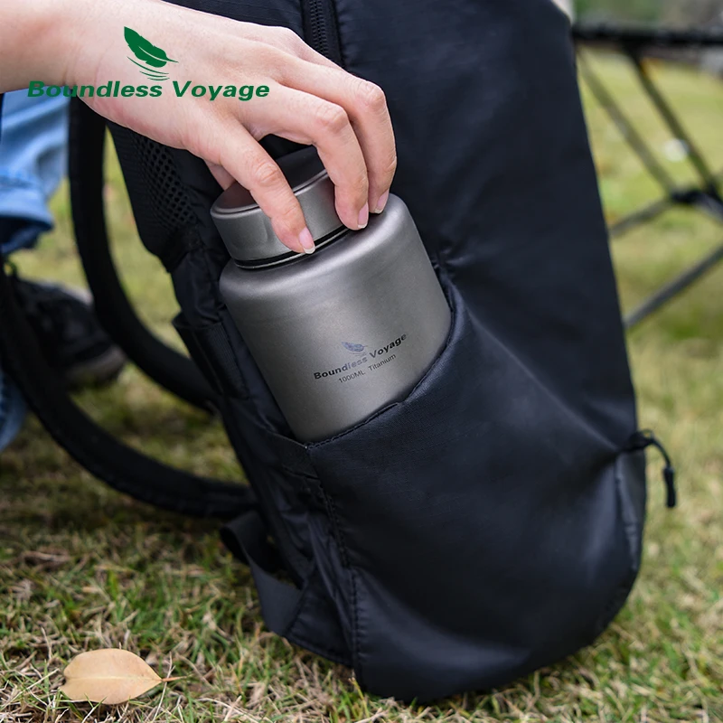 Boundless Voyage 寝袋のない旅行1l/33.8ozチタンボトル単層