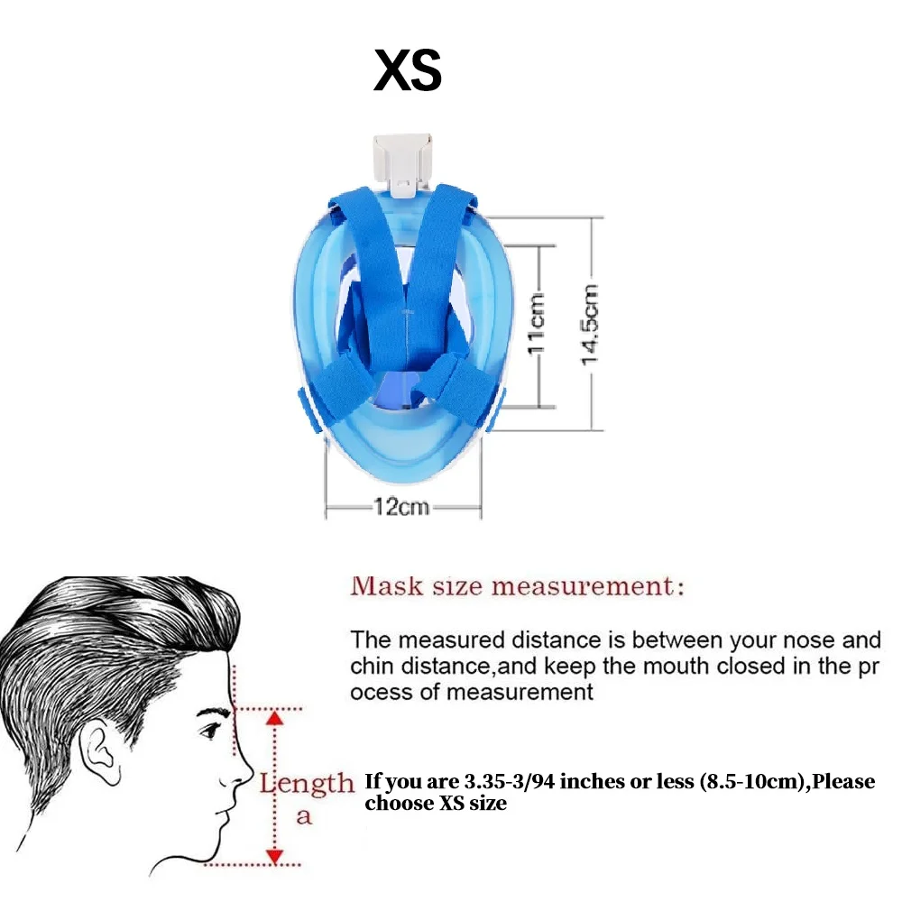 Underwater Snorkeling Full Face Children Swimming Mask Set Scuba Diving Respirator Masks Anti Fog Safe Breathing for Kids Gift