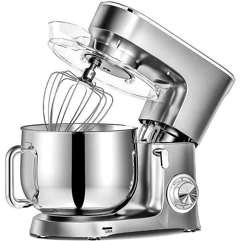 1500W Stand Mixer Professional Kitchen Food Blender Cream Whisk Cake Dough Mixers With Bowl Metal Gear Chef Machine