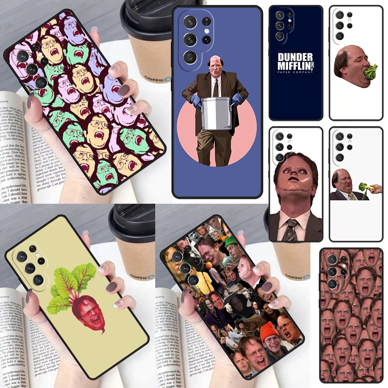 Divertente Kevin Broccoli The Office Art Cover Per Samsung Galaxy S23 Ultra S22 S20 S21 Fe S8 S9 S10 Plus Note 10 20 Ultra Phone Case