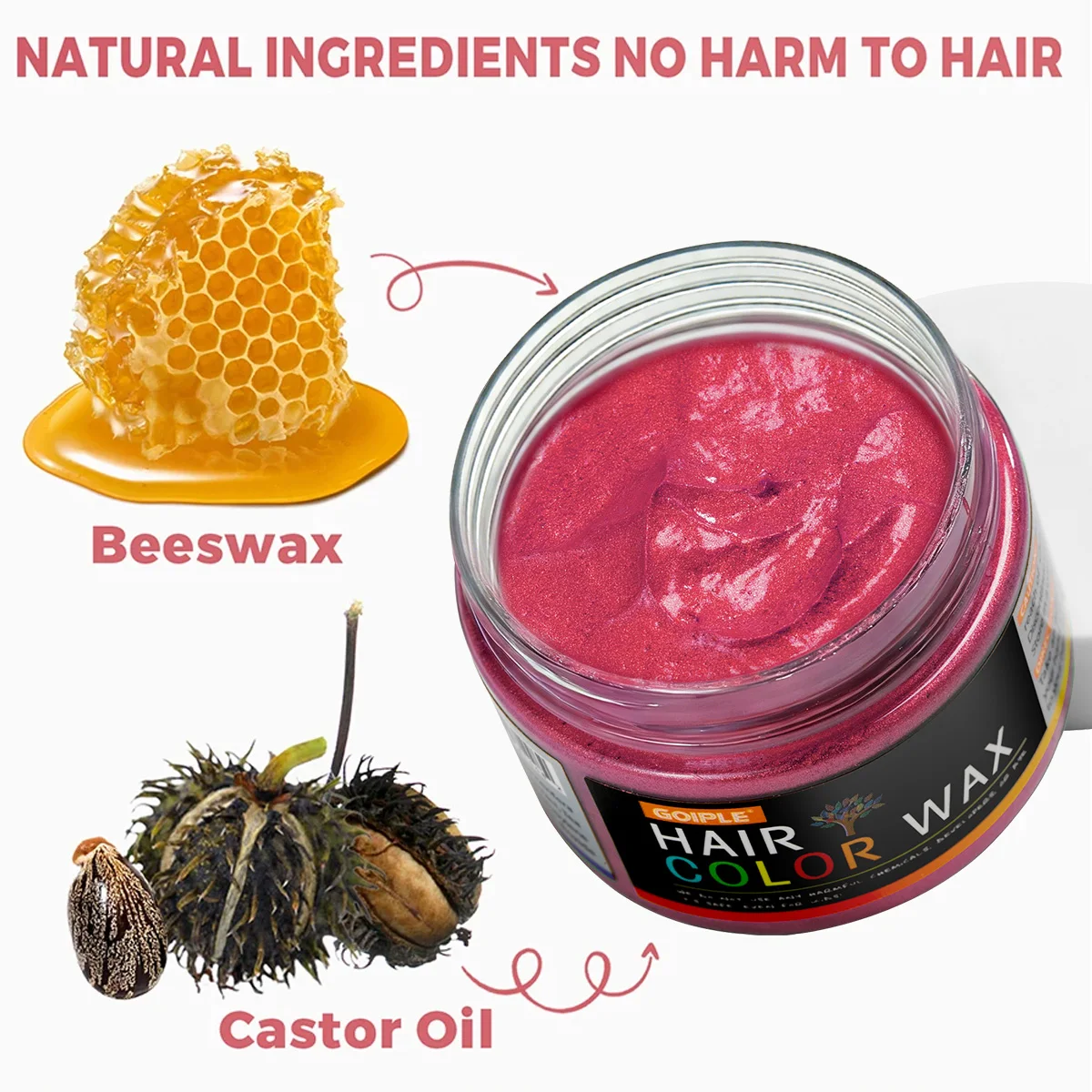 Valentine's Day Temporary Hair and Beard Color Wax