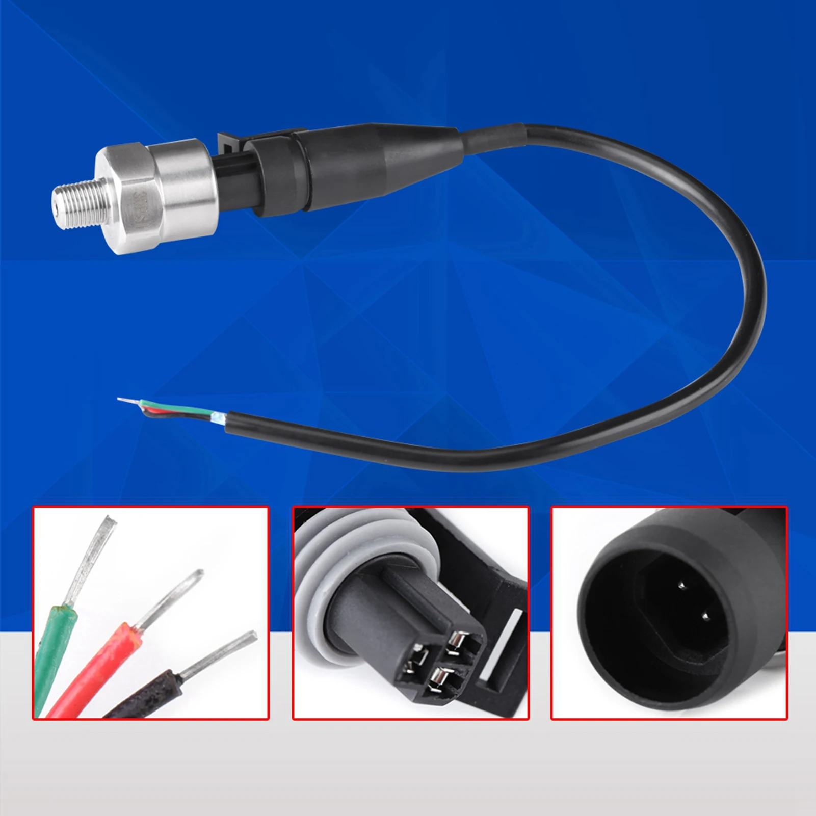 1/8NPT Thread Stainless Steel Pressure Transducer Sensor for Oil Fuel Air Water