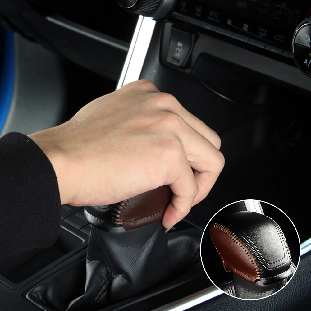 シフトノブ付きハンドル,車用シフトレバーカバー,保護アクセサリー,PU
