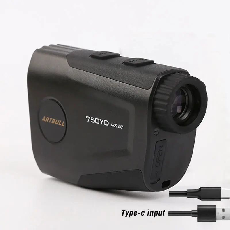 ARTBULL Golf Laser Rangefinder USB Type C, 1300yard Rechargeable Hunting 750yard Telescope Flag Lock Vibration Distance Meter - Image 2