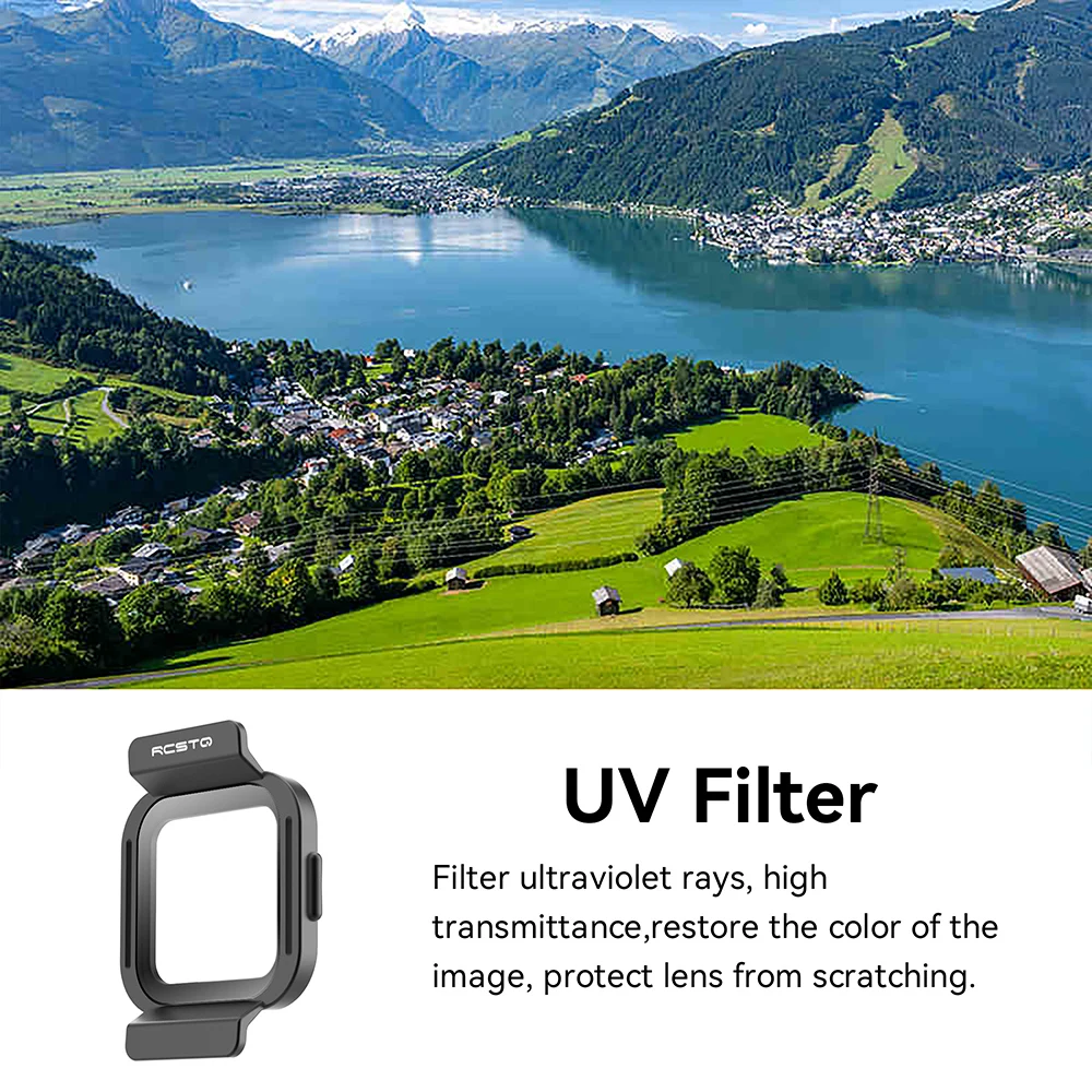 RCSTQ ND Lens Filter for  Flip Optical Glass Lenses Adjustable Filter Set UV CPL
