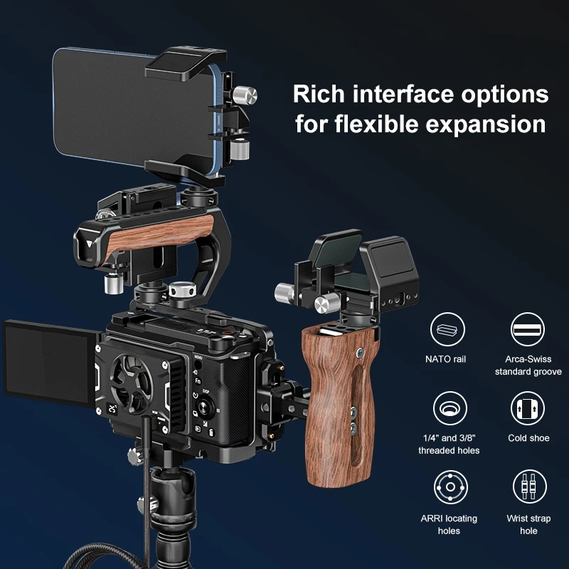 Metal Camera Cage Stabilizer Rig For Sony ZV-E10 II /ZV-E10M2