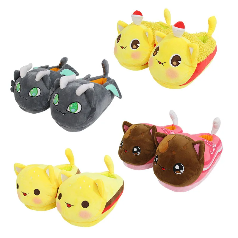 

aphmau plush Shoes Meow Food Cat Coke French Fries Burgers Bread Sandwiches Sleeping Pillow Children Gifts