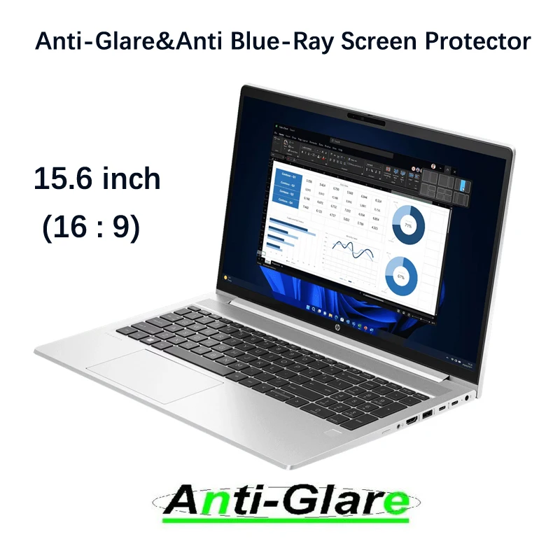 2X Copertura Protettiva Per Schermo Ultra Trasparente/Antiriflesso/Anti Raggi Blu Per Hp Probook 450 G10/455 G10 15.6 Pollici/250 G10 15.6"