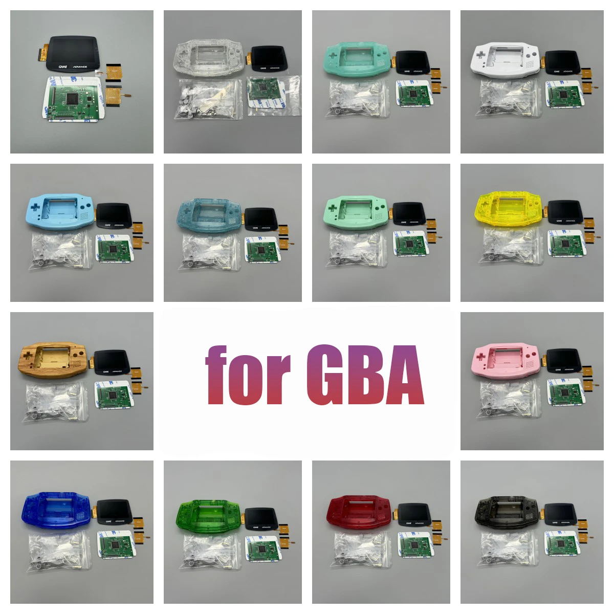 

Комплекты высококачественных ЖК-экранов с высокой яркостью IPS для GBA для игрового экрана Gameboy Advance IPS, запасные части