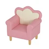 Upholstered Kids Sofa Princess Armchair Children Petal Shape Toddler Sofa Chair For Playroom Children's Bedroom Pink+white 5