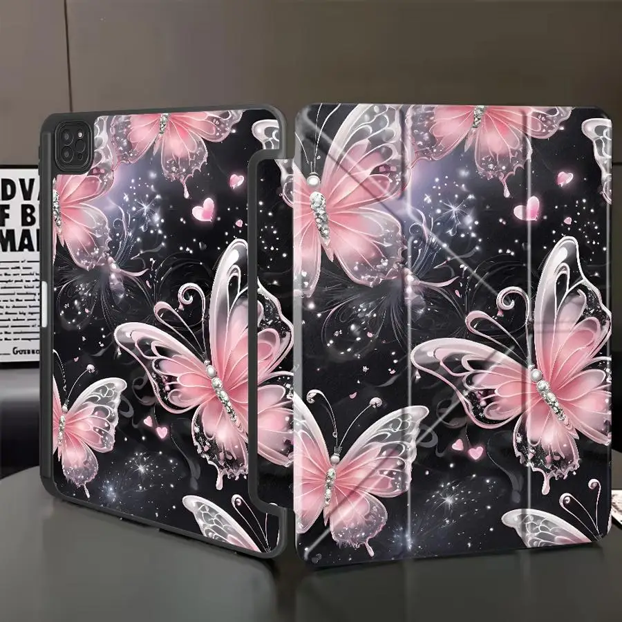 Butterfly Design Tablet Case with Holder and Cover
