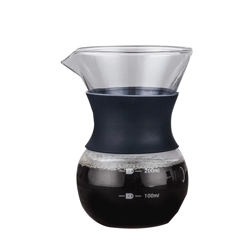 Glass Hand Brewed Coffee Pot High Borosilicate Glass Sharing Coffee Pot