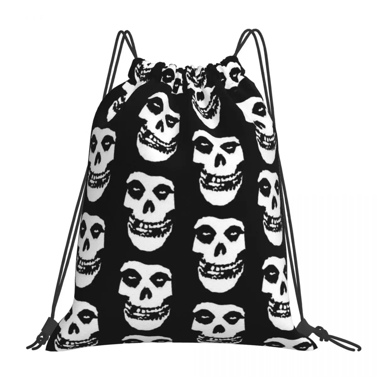 

Misfits Band - Punk Rock Backpacks Drawstring Bags Drawstring Bundle Pocket Sundries Bag BookBag For Man Woman School