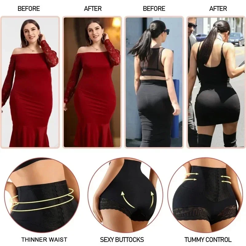 Description Picture 4 of itemWomen's Shapewear Panties High Waist Flat Belly Shorts Butt Lifter Body Shaper Slimming Underwear Postpartum Belly Shaping Panty