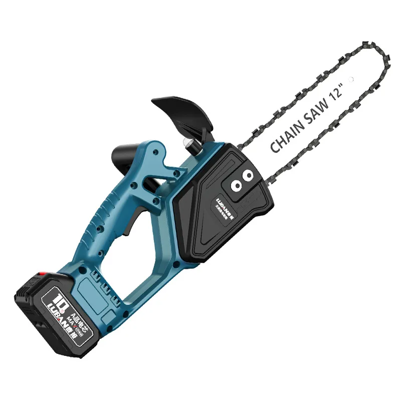 12-inch Brushless Lithium Chain Saw High Power Home and Outdoor Logging Saw Portable Rechargeable Single-handed Chainsaw 5