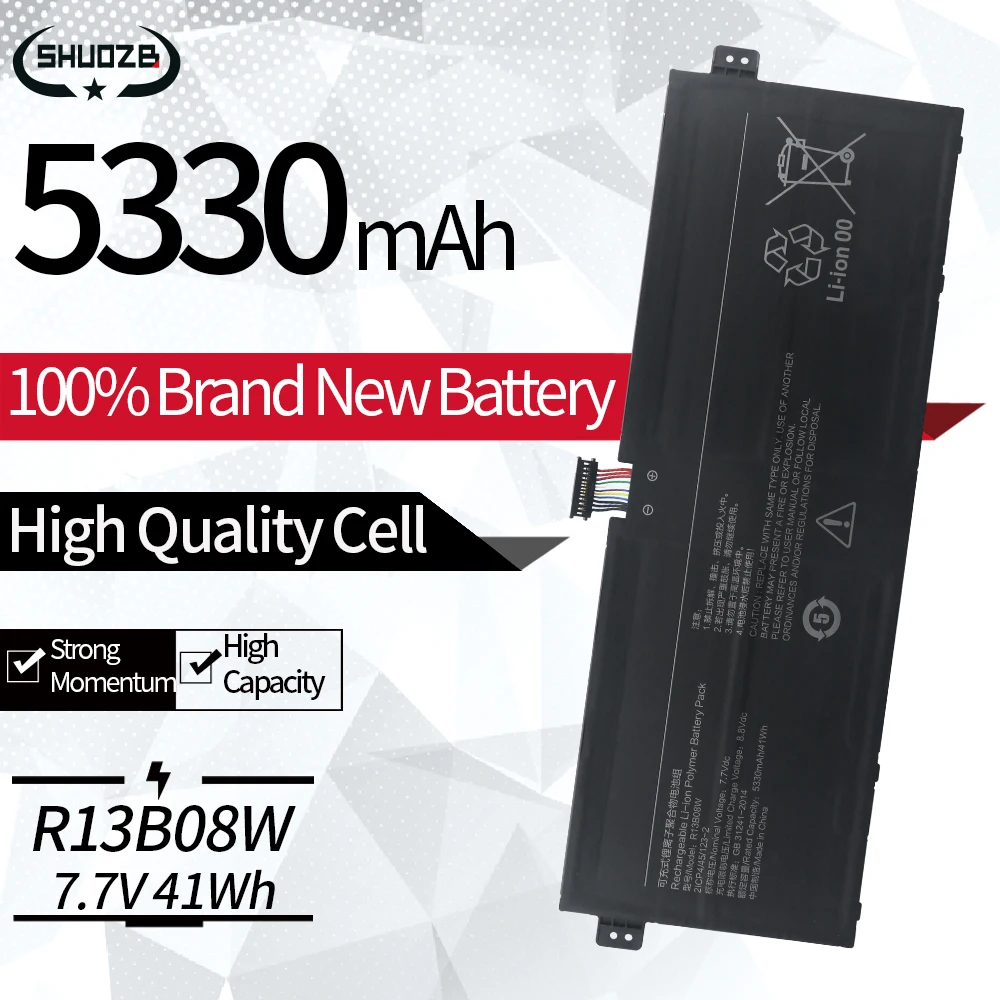 

Аккумулятор R13B08W для ноутбука RedmiBook Air 13, 7,7 В, 41 Втч, 5330 мАч