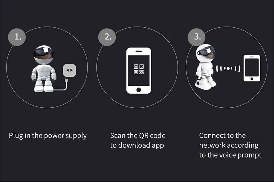 Title 21, 1080P Roboter IP Kamera Überwachungskamera WiFi...