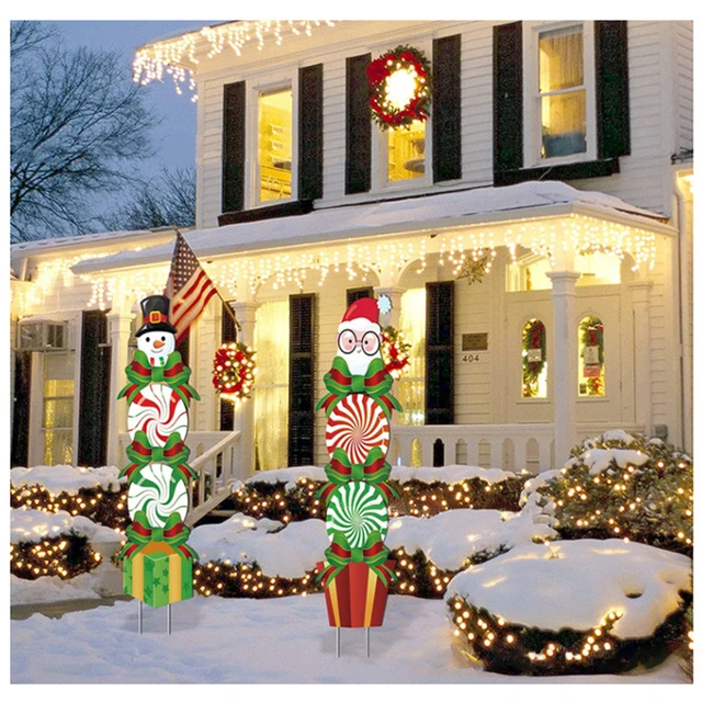 Grand arbre de Noël lumineux gonflable avec lumière LED, ornement d'arbre  de Noël, décorations de cour extérieure, 2023 - AliExpress