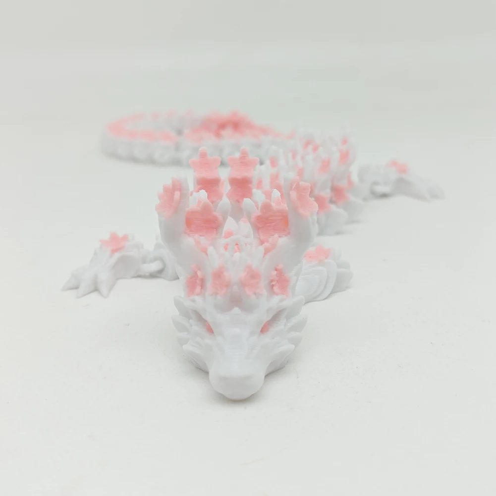 3D Printed Dragon Articulated Dragon Fidget Toy Flexible Joints Dragon Figurine Home Office Decor Birthday Gift for Boys