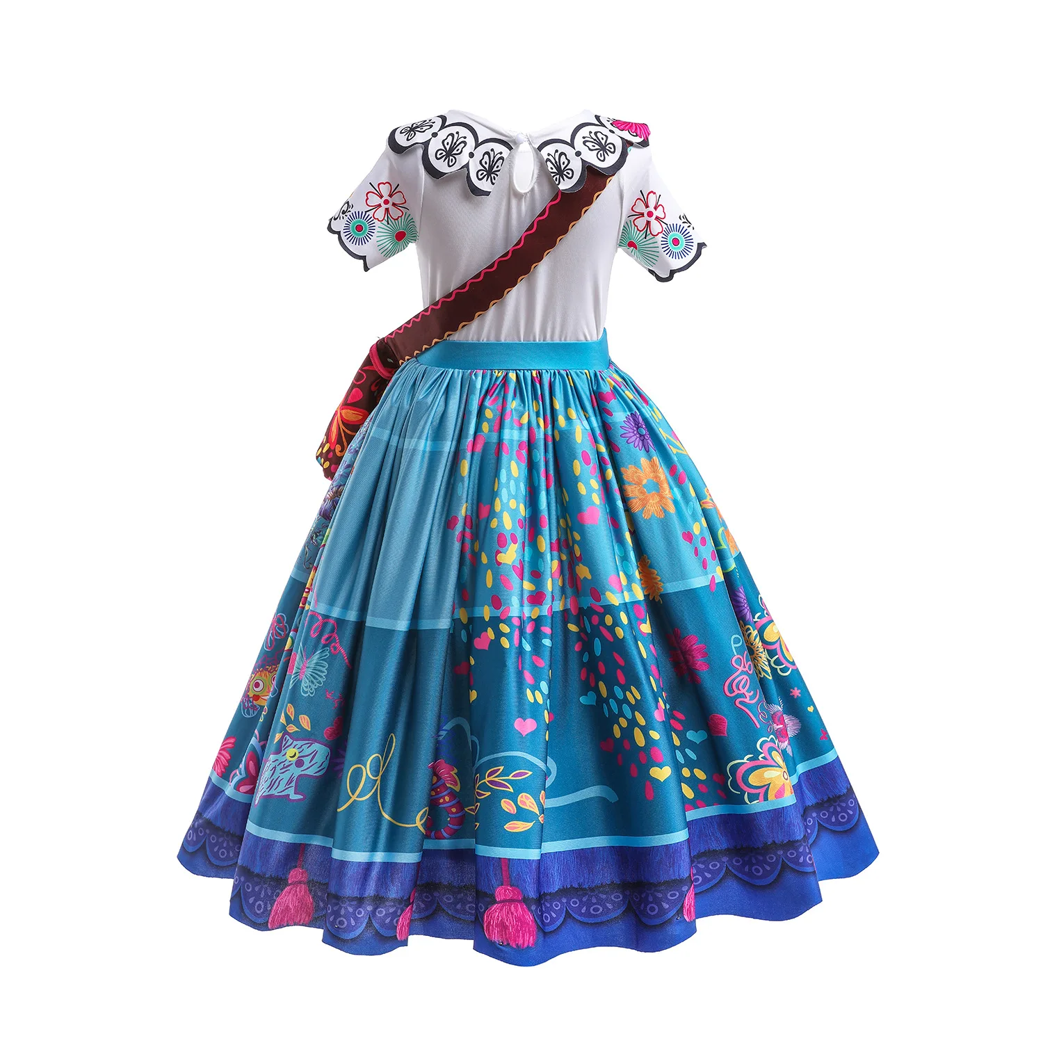 pretty woman costume Anime Encanto Madrigal Girls Isabela Mirabel Dresses Princess Dress Party Cosplay Kids Dance Dress Carnival Halloween Costume cute halloween costumes