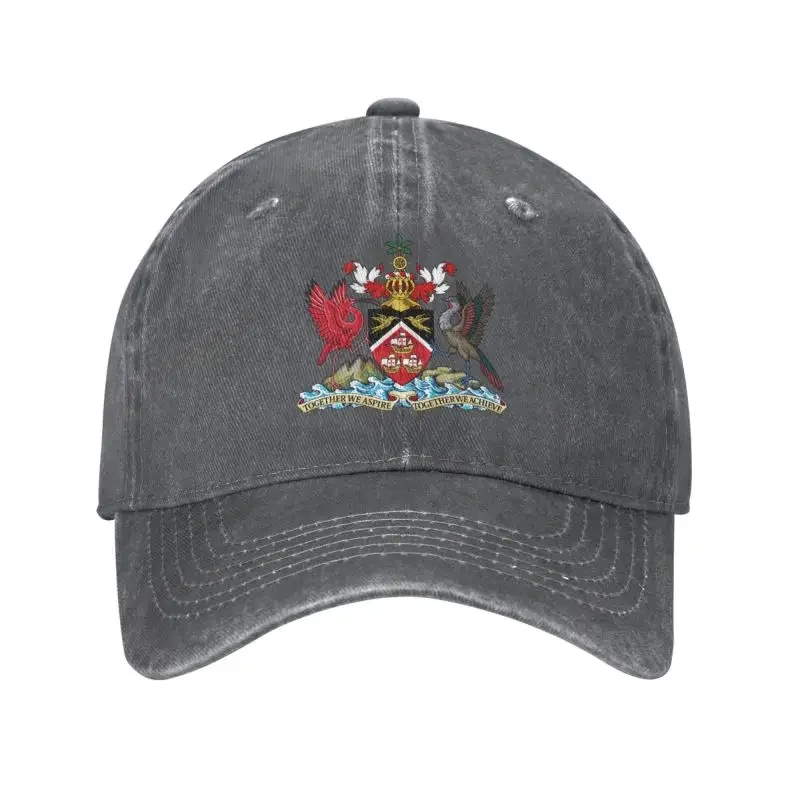 

Cool Cotton Coat Of Arms Of Trinidad And Tobago Baseball Cap for Men Women Personalized Adjustable Adult Dad Hat Summer