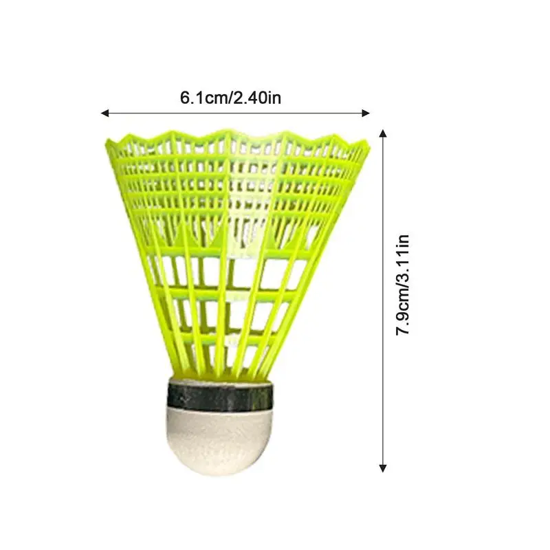 Volants De Badminton En Plastique Et Nylon, 3 Pièces-paquet, Pour L