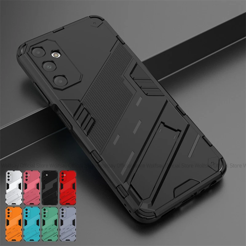 Per Samsung Galaxy A05S Custodia Punk Armor Pc Stand Holder Custodie Cover Posteriore Antiurto Per Telefono Tpu Samsung Galaxy A05 A05S A15 A25 5G