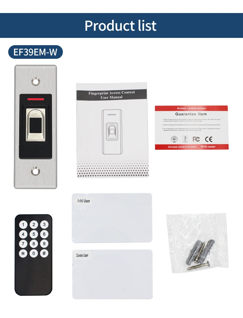 9-18V 125Khz RFID Reader Keyless Door Opener Metal Access Control Keypad IP66 Wa