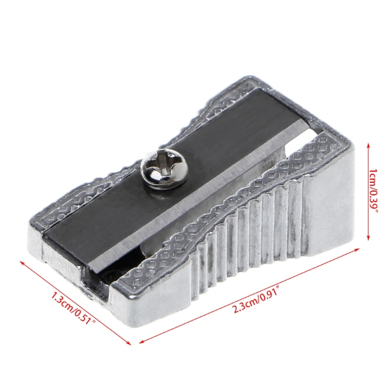 Metal Bevelled Single Hole Pencil Sharpener School Office Sharpener Stationery pencil sharpener