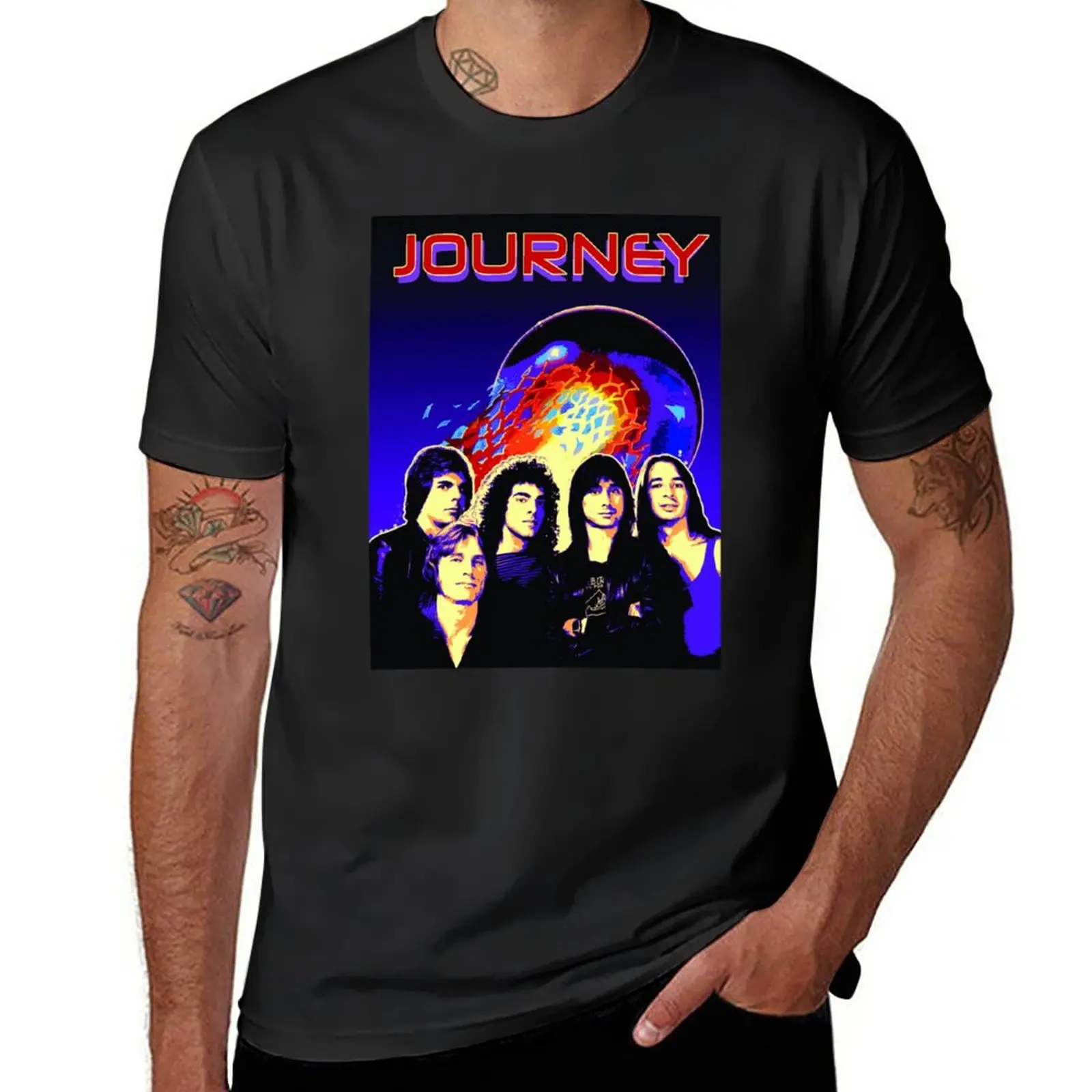 

New journey band sketch tour 2021 abuabu T-Shirt Tee shirt vintage clothes aesthetic clothes custom t shirt mens white t shirts