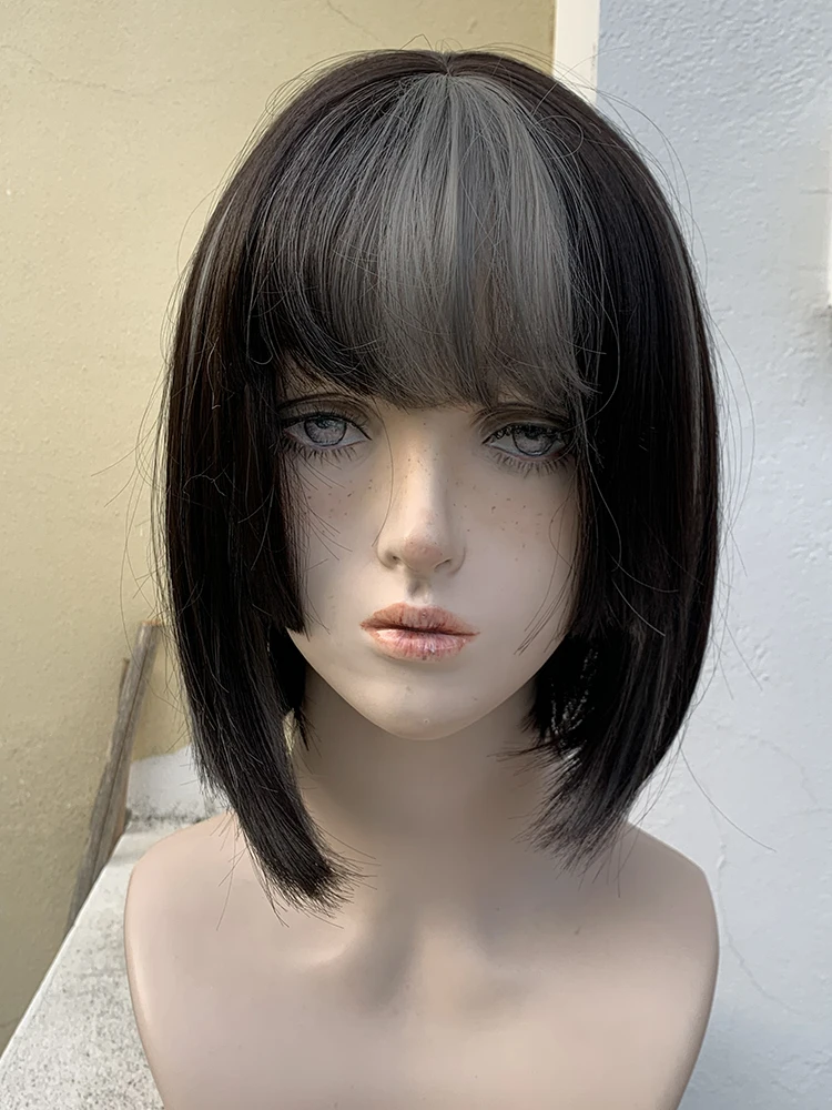 

Bangs Short Hair Women's Wig Realistic Wigs