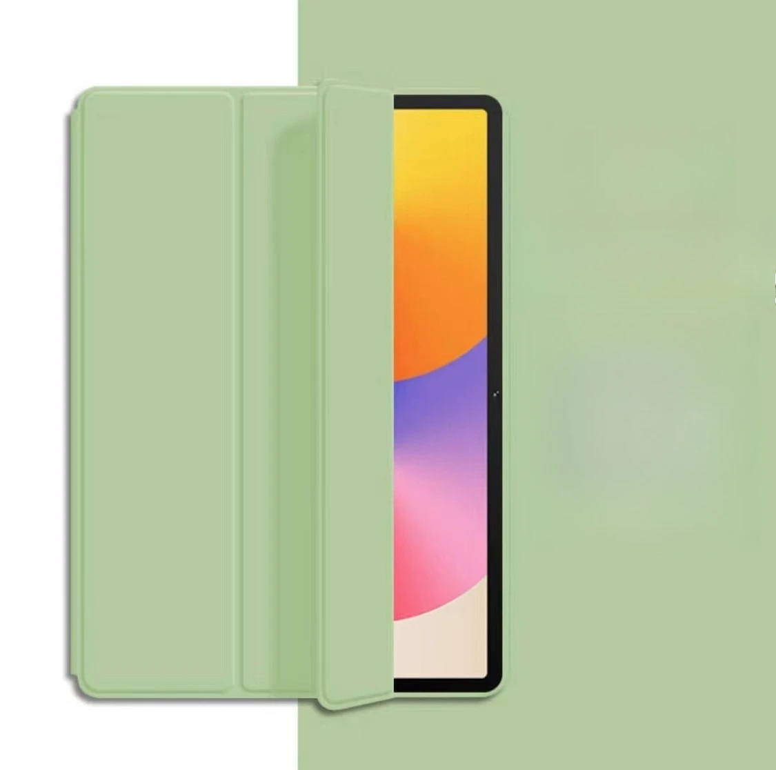 Ultra-Slim Trifold Stand TPU Soft Back Tablet Case - 11.5-inch Cover