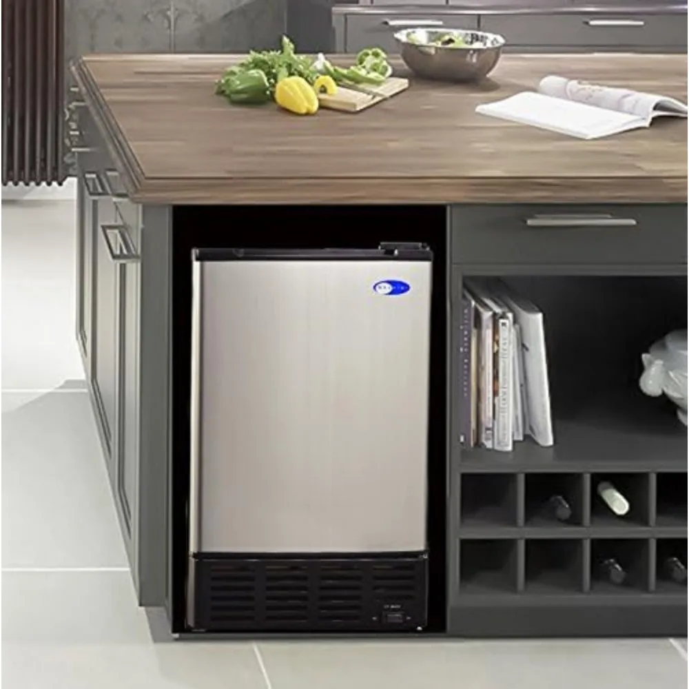 UIM-155 Stainless Steel Built-In Ice Maker