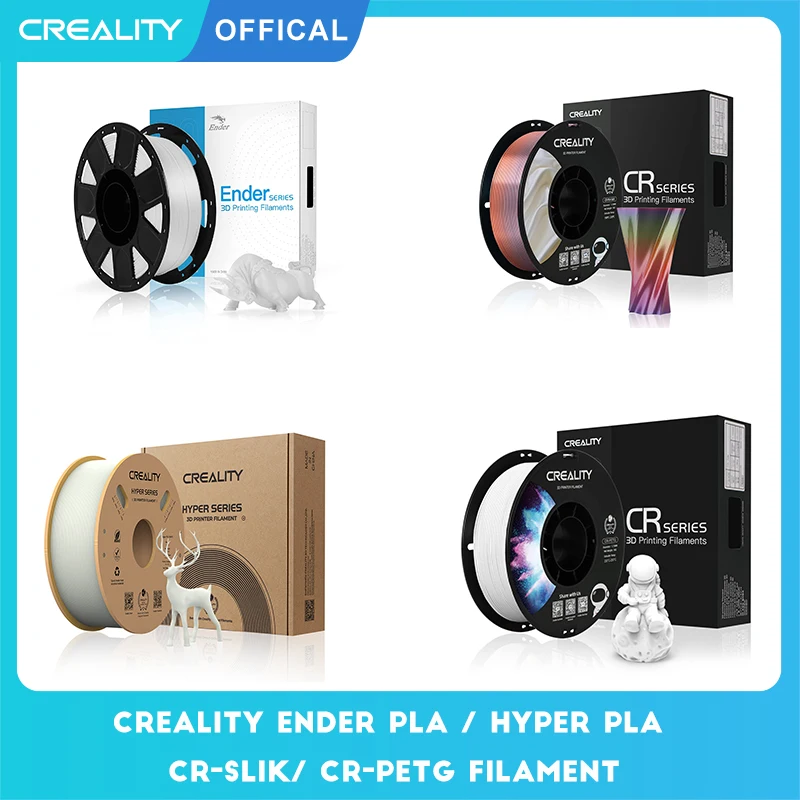 

Creality 1KG 1.75mm Ender Hyper CR Silk PLA Plastic PETG Filament 3D Printing Material for Ender 3 S1 Pro FDM 3D Pen & Printer