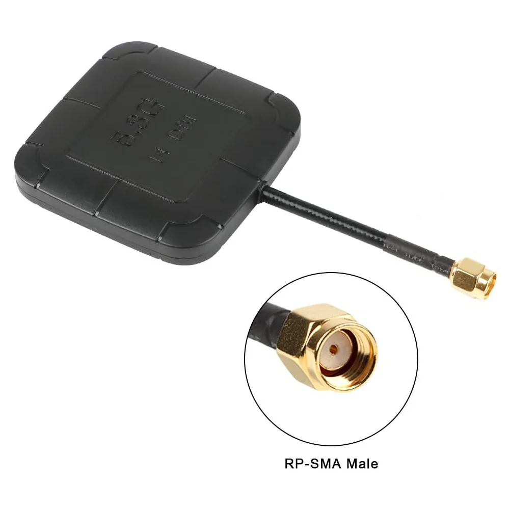 Antenne Champignon 5.8GHz 7dBi + Panneau 14dBi RP-SMA Mâle pour FPV RC