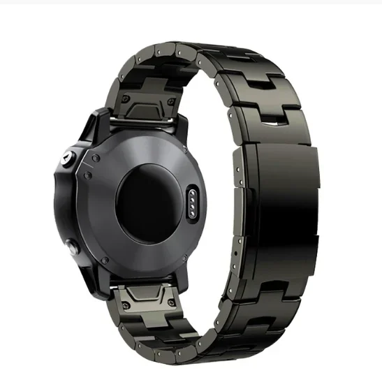 Garmin Titanium Quick Fit Metal Watch Band Bracelet - 22mm & 26mm