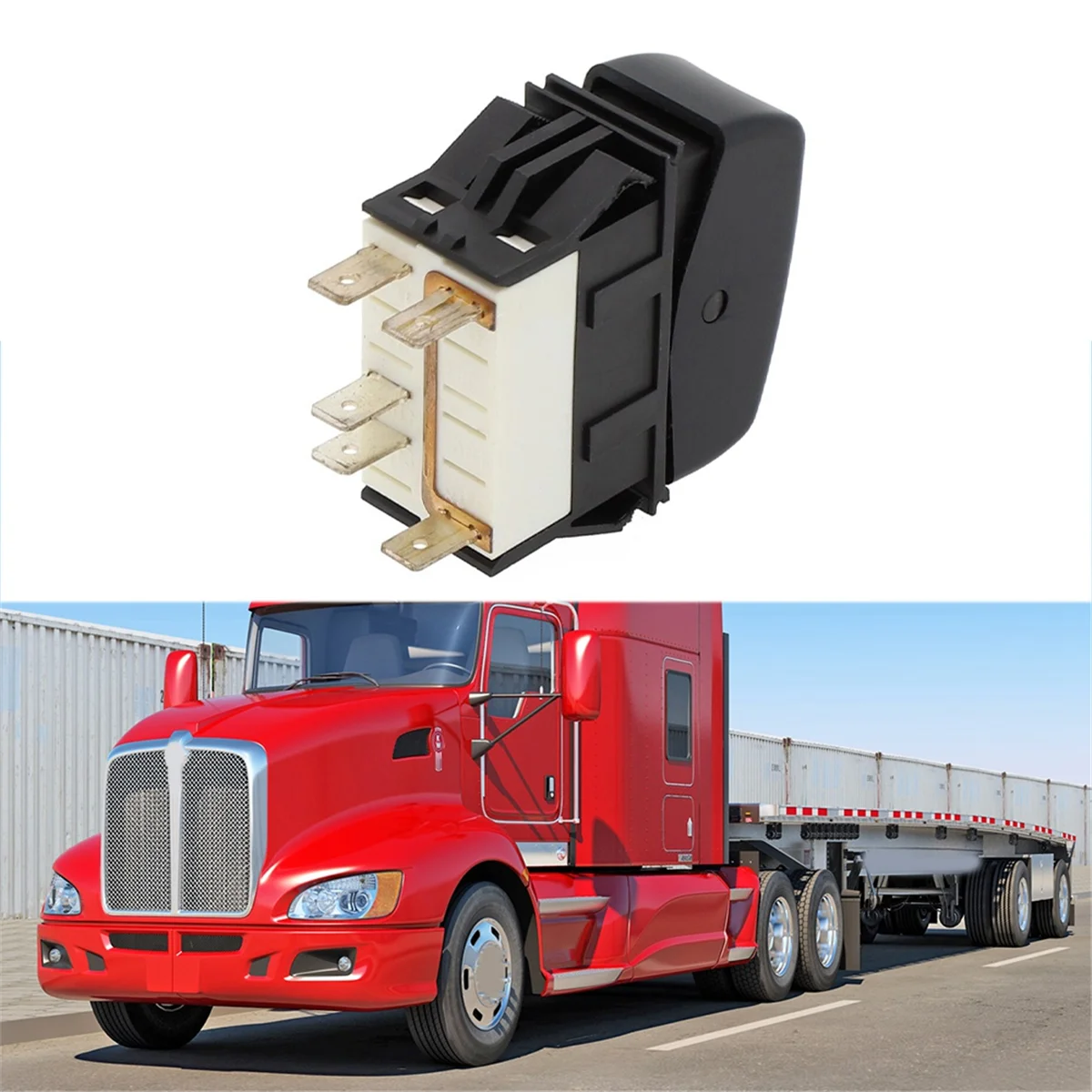 

Новый черный Запасной клавишный выключатель для Kenworth