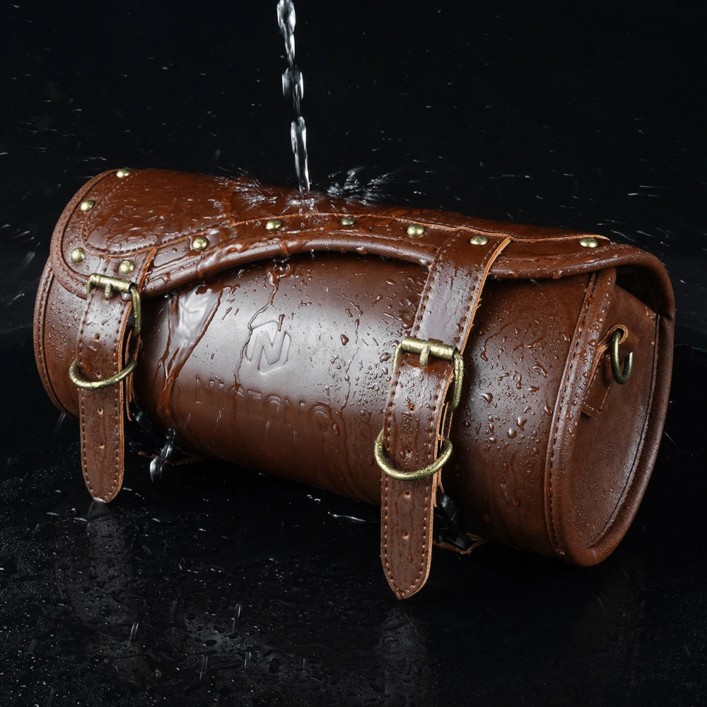 NICECNC Für Harley Davidson Dyna Vintage Ledertasche Dual Gepäck Motorrad Wasserdichte Motorrad Aufbewahrung Satteltasche – Detail 2