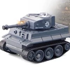 2.4G RC Crawler Type Tank Track High Speed Simulation Mini Remote Control Radio Military Vehicle Armored Car Turret Toy Chariot 3