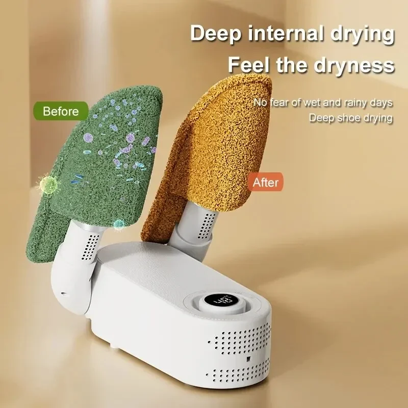 Electric Shoes Dryer Heater Deodorizer Dehumidifier Shoe Drying Machine Portable Foldable Smart Electric Shoe Drying Foot Warmer 6