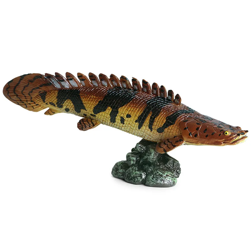 

Simulation Marine Animal Model Solid Alligator Eel Golden Dragon Fish Spotted Dinosaur Fish Animal Toys