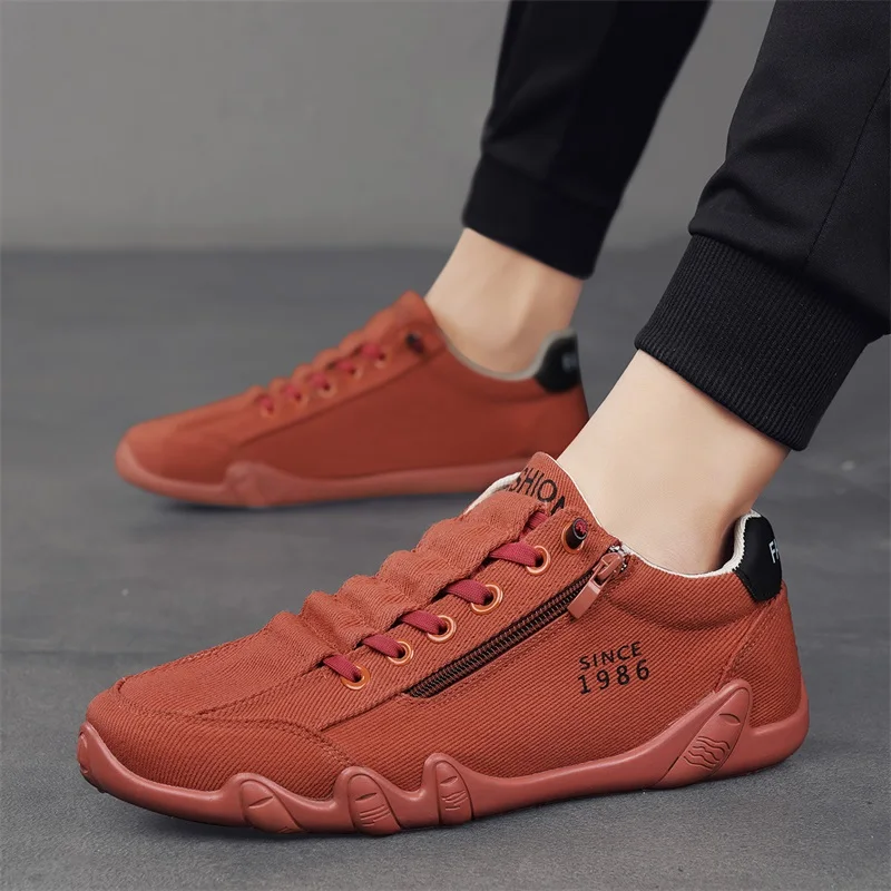 Canvas Shoes Men Spring Designer Sports Soft Sole Breathable Casual Shoes Luxurious Trendy Casual Driving Shoes for Lazy People 2