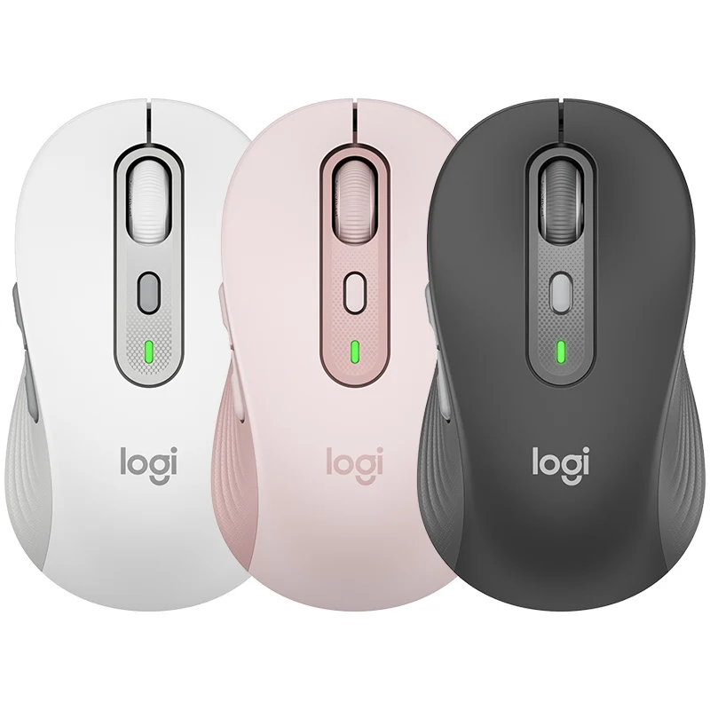 로지텍 사일런트 무선 마우스 M650 대형 사이즈 조용한 클릭 정밀 센서 컴포트 그립 블루투스 USB 오피스 마우스 PC 노트북용