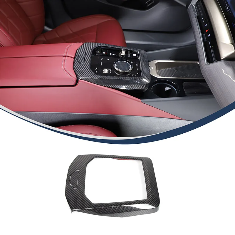 

Real Carbon Fibre Car Center Console Gear Shift Panel Frame Cover Trim Stickers For BMW 5 Series G60 2024+ Auto Accessories