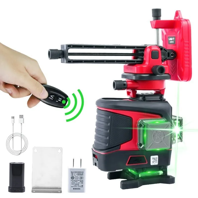 Abf&unit 12 Lines 3d Green Laser Level Horizontal And Vertical Cross