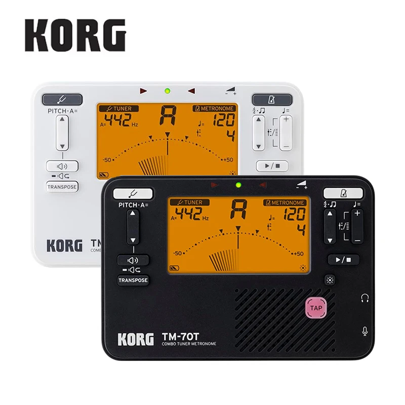 KORG TM70T TM70C Tuner+Metronome+Recorder, Used for wind, Guitar, Ukulele, and Piano Keyboard Instruments