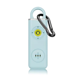 Portable Self Defense Alarm with LED Light - 130dB Rechargeable Keychain - 1 PCS (B3)
