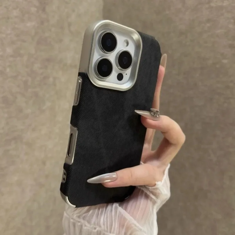 Cowboy Fabric Retro Vintage Phone Case - Soft Bumper Armor Jeans Cover
